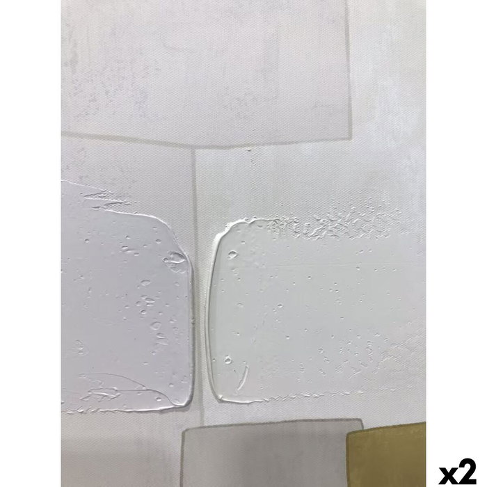 Home ESPRIT Toile Urbaine Jaune Beige avec relief (2 Unités)