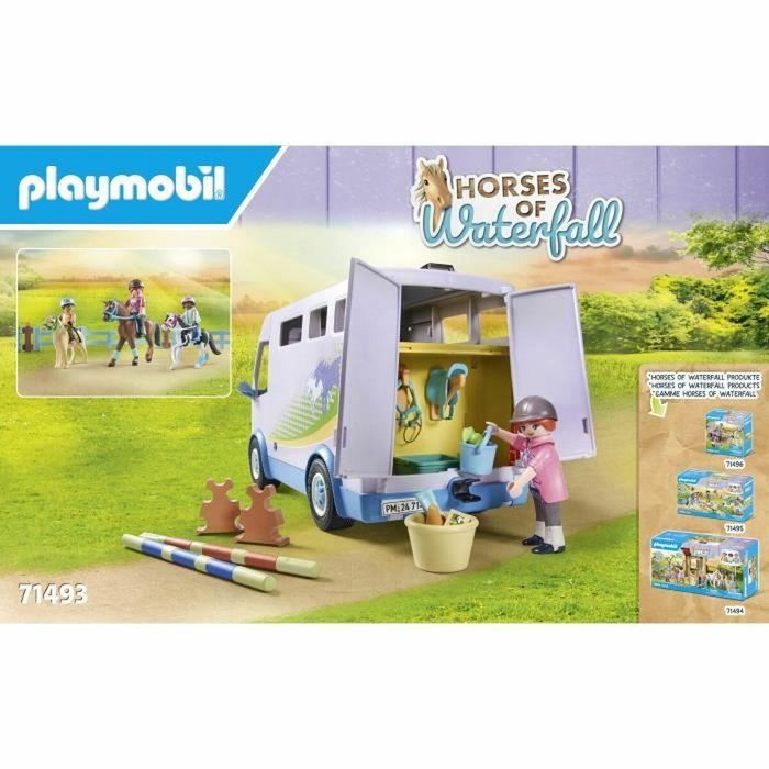 Playmobil 71493 Van pour cheval et poneys avec enclos, Horses of Waterfalls Playmobil 71493 Van pour cheval et poneys avec enclos, Horses of Waterfalls