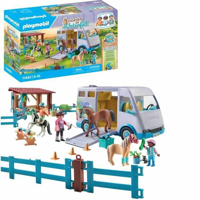 Playmobil 71493 Van pour cheval et poneys avec enclos, Horses of Waterfalls Playmobil 71493 Van pour cheval et poneys avec enclos, Horses of Waterfalls