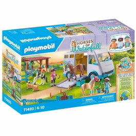 Playmobil 71493 Van pour cheval et poneys avec enclos, Horses of Waterfalls