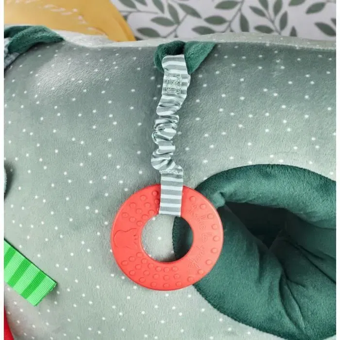 Sophie La Girafe Baby Seat IEUF - Siège de maintien en mousse pour bébé +3 mois avec anneau de dentition, miroir, grelots, papier froissé et textures - Éveil sensoriel