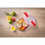 Pyrex Cook & Heat Lot de 5 Boîtes de conservation Rectangulaire Rouge
