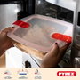 Pyrex Cook & Heat Lot de 5 Boîtes de conservation Rectangulaire Rouge