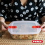 Pyrex Cook & Heat Lot de 5 Boîtes de conservation Rectangulaire Rouge