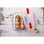 Pyrex Cook & Heat Lot de 5 Boîtes de conservation Rectangulaire Rouge