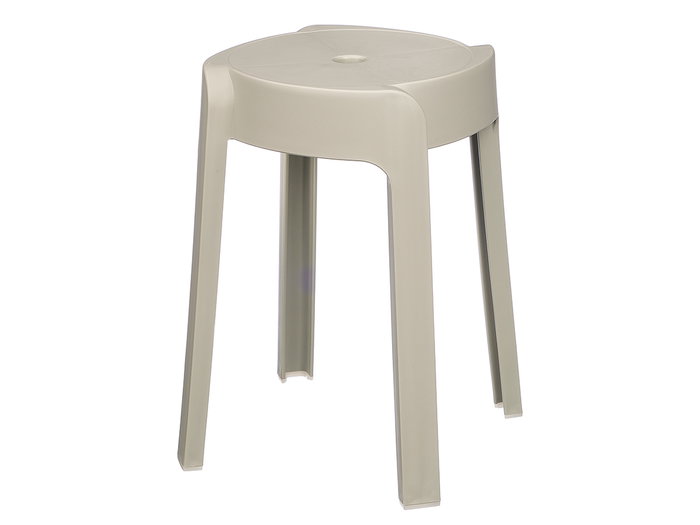 Kipit Tabouret en plastique rond gris 32 x 45 x 32 cm (Set de 10) Kipit Tabouret en plastique rond gris 32 x 45 x 32 cm (Set de 10)