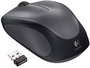 Logitech Souris Sans Fil avec Nano-Receiver USB, Connexion 2.4 GHz, Autonomie 1 An, Gris Foncé, Pour PC Portable