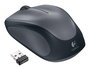 Logitech Souris Sans Fil avec Nano-Receiver USB, Connexion 2.4 GHz, Autonomie 1 An, Gris Foncé, Pour PC Portable