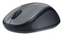 Logitech Souris Sans Fil avec Nano-Receiver USB, Connexion 2.4 GHz, Autonomie 1 An, Gris Foncé, Pour PC Portable