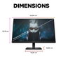 HP Omen - Écran PC Gaming 23.8 pouces / 60.5 cm - Résolution Full HD (1920 x 1080) - Dalle IPS - 165 Hz - 1 ms - AMD FreeSync Premium - Pied réglable