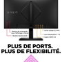 HP Omen - Écran PC Gaming 23.8 pouces / 60.5 cm - Résolution Full HD (1920 x 1080) - Dalle IPS - 165 Hz - 1 ms - AMD FreeSync Premium - Pied réglable