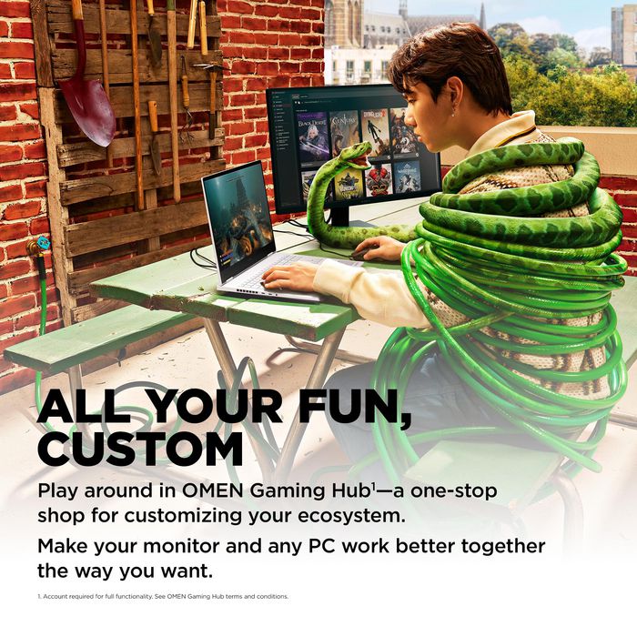HP Omen - Écran PC Gaming 23.8 pouces / 60.5 cm - Résolution Full HD (1920 x 1080) - Dalle IPS - 165 Hz - 1 ms - AMD FreeSync Premium - Pied réglable