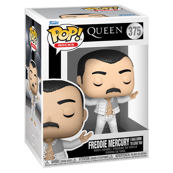 Funko - Figura POP - Queen - Freddie Mercury - Figurine en vinyle de collection 9cm