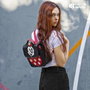 Karactermania Sac à dos bandoulière satchel Disney Minnie Mouse Face 27 x 11,5 x 20 cm - Port bandoulière ou sac à dos - PVC