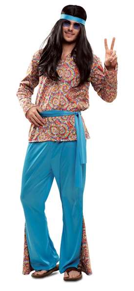 My Other Me Psychedelic Hippie - Déguisement Adulte Unisexe Taille M-L (14+) - 100% Polyester