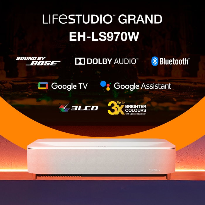 Epson Lifestudio Grand Plus EH-LS970W Blanc Epson Lifestudio Grand Plus EH-LS970W Blanc