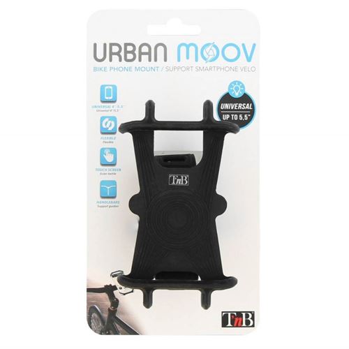 Support Smartphone pour Vélo T'NB UMBIKE1 Noir Silicone