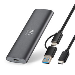 Ewent EW7060 Boîtier externe USB 3.2 Gen2 pour SSD M.2 NVMe, aluminium, sans outils, 10 Gbps