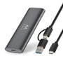 Ewent EW7060 Boîtier externe USB 3.2 Gen2 pour SSD M.2 NVMe, aluminium, sans outils, 10 Gbps