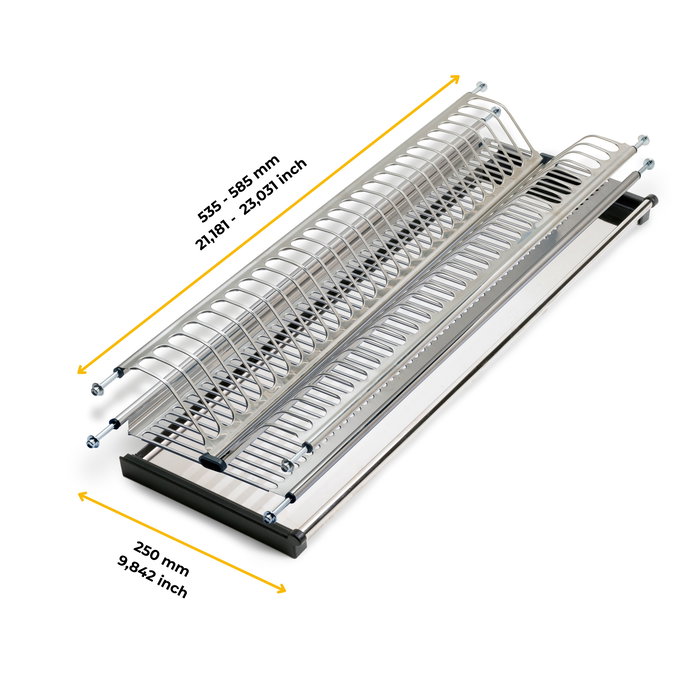 Emuca Égouttoir acier inoxydable Drynox, module 600mm, acier inoxydable Emuca Égouttoir acier inoxydable Drynox, module 600mm, acier inoxydable