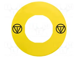 Schneider Electric Étiquette Harmony XB4 Jaune Ø22mm