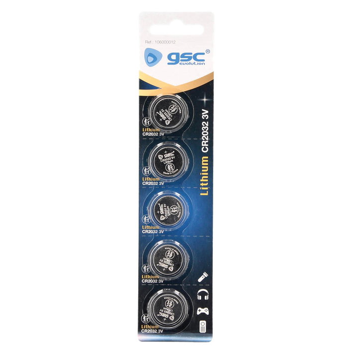 GSC Evolution Blister de 5 piles au lithium CR2032 GSC Evolution Blister de 5 piles au lithium CR2032