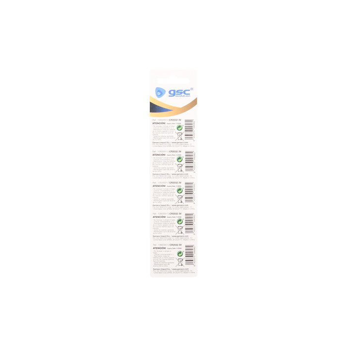 GSC Evolution Blister de 5 piles au lithium CR2032 GSC Evolution Blister de 5 piles au lithium CR2032