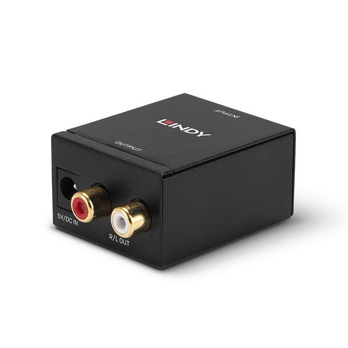 Lindy Convertisseur Audio Numérique DAC - TosLink Optique et Coaxial vers RCA Stéréo Analogique - Jusqu'à 24 bits/96 kHz - Pour Lecteur Blu-Ray, Console, Ampli Ancien Lindy Convertisseur Audio Numérique DAC - TosLink Optique et Coaxial vers RCA Stéréo Analogique - Jusqu'à 24 bits/96 kHz - Pour Lecteur Blu-Ray, Console, Ampli Ancien