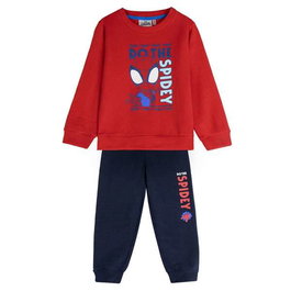 Cerdá Sweat-shirt en coton brossé Spidey pour enfant 4 ans - Rouge - Taille 4 ans