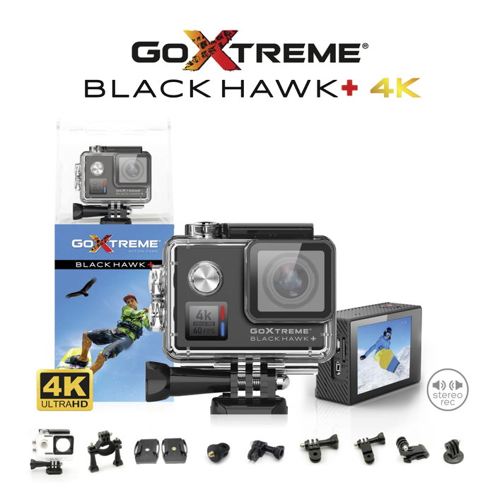 GoXtreme Black Hawk+ Caméra d'action 4K GoXtreme Black Hawk+ Caméra d'action 4K