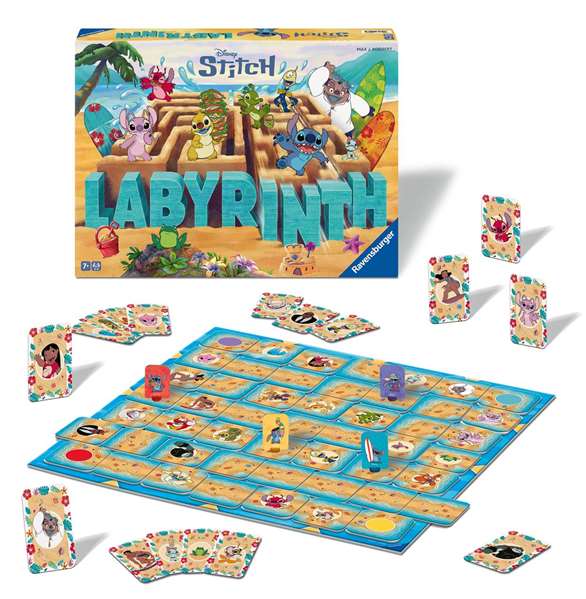Ravensburger Jeu de société Labyrinthe Stitch – Âge minimum 7 ans – 2 à 4 joueurs