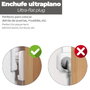 WOLFPACK LINEA PROFESIONAL Fiche mâle Schuko ultra-plate 7 mm