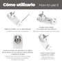 WOLFPACK LINEA PROFESIONAL Fiche mâle Schuko ultra-plate 7 mm