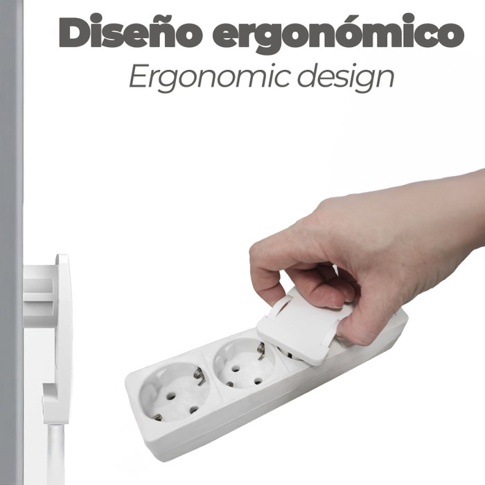 WOLFPACK LINEA PROFESIONAL Fiche mâle Schuko ultra-plate 7 mm WOLFPACK LINEA PROFESIONAL Fiche mâle Schuko ultra-plate 7 mm