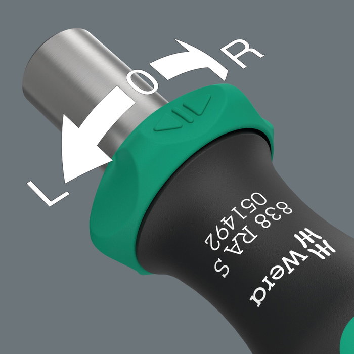 Wera 838 RA S Porte-embout avec fonction cliquet 1/4 de pouce