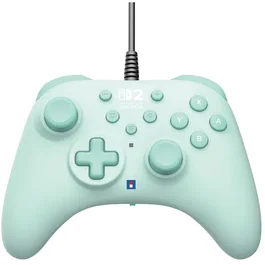 Hori HORIPAD Turbo - Manette filaire compatible Nintendo Switch, Switch 2 et OLED - Boutons arrière programmables et sticks analogiques - Connexion USB-A 3 m - Vert