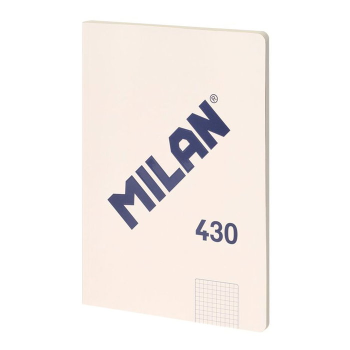 Cahier Milan 1918 Beige A4 à carreaux Cahier Milan 1918 Beige A4 à carreaux