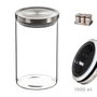 Kozina Pot en verre avec couvercle en métal 1000 ml Ø10 x 17,5 cm
