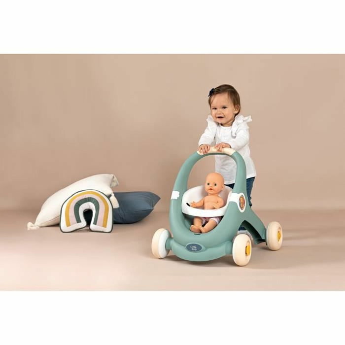 Smoby Little Smoby Trotty 3 en 1 - Vert d'eau et Blanc Smoby Little Smoby Trotty 3 en 1 - Vert d'eau et Blanc