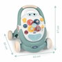 Smoby Little Smoby Trotty 3 en 1 - Vert d'eau et Blanc