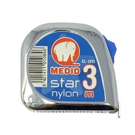 ELEPHANT Flexomètre chromé avec frein de 3 m