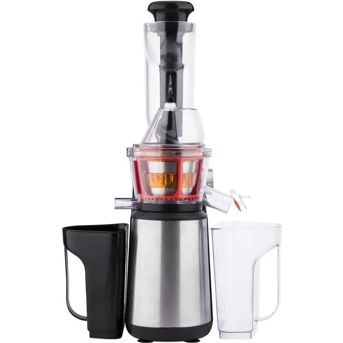 Hkoenig Extracteur de Jus Vertical GSX22 Vitalice 400 W 1 L Inox/Noir, pour Jus, Smoothies et Sorbets