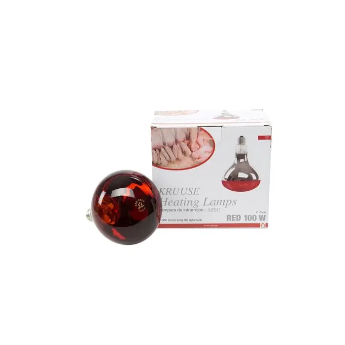 Kruuse Ampoule Chauffante Rouge 100W (Lot de 2) Kruuse Ampoule Chauffante Rouge 100W (Lot de 2)