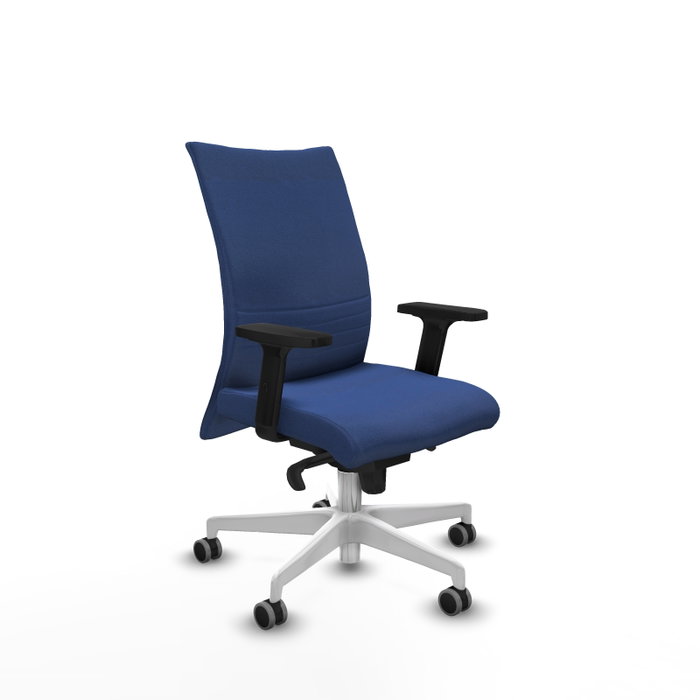 Piqueras Y Crespo Chaise Albacete confidente, Bleu marine, Mécanisme Sincro, Accoudoirs 2D Piqueras Y Crespo Chaise Albacete confidente, Bleu marine, Mécanisme Sincro, Accoudoirs 2D