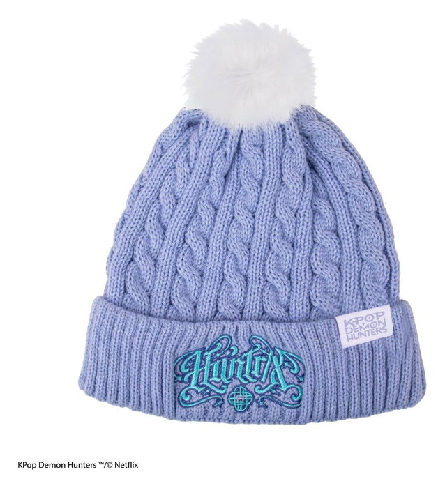 Cinereplicas Bonnet Huntr/x Kpop Demon Hunters Netflix Bonnet Lila Pastel 100% Acrylique Pompon Synthétique Cinereplicas Bonnet Huntr/x Kpop Demon Hunters Netflix Bonnet Lila Pastel 100% Acrylique Pompon Synthétique