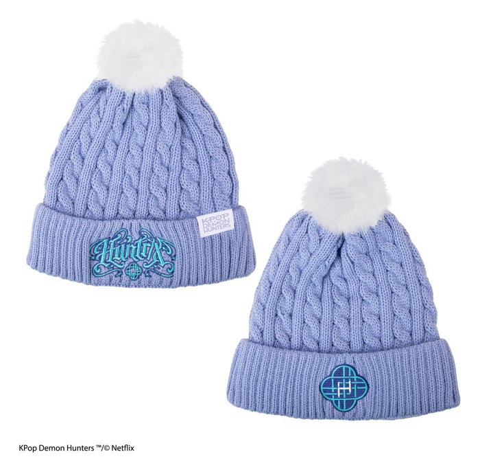 Cinereplicas Bonnet Huntr/x Kpop Demon Hunters Netflix Bonnet Lila Pastel 100% Acrylique Pompon Synthétique Cinereplicas Bonnet Huntr/x Kpop Demon Hunters Netflix Bonnet Lila Pastel 100% Acrylique Pompon Synthétique