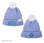 Cinereplicas Bonnet Huntr/x Kpop Demon Hunters Netflix Bonnet Lila Pastel 100% Acrylique Pompon Synthétique
