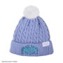 Cinereplicas Bonnet Huntr/x Kpop Demon Hunters Netflix Bonnet Lila Pastel 100% Acrylique Pompon Synthétique