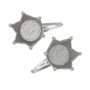 Inca - Set de 2 barrettes pour cheveux avec couronne - Modèles assortis aléatoirement - 3 couleurs - A partir de 3 ans