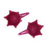 Inca - Set de 2 barrettes pour cheveux avec couronne - Modèles assortis aléatoirement - 3 couleurs - A partir de 3 ans
